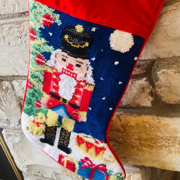 Nutcracker Heirloom Wool Needlepoint Personalized Christmas Stocking Scott - Picture 4 of 8